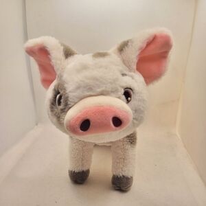 Disney Moana Pua Pig Plush Soft Stuffed Animal Spots Pink Ears Embroidered Eyes